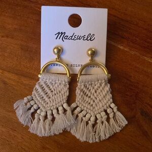 Madewell Macrame Earrings, NWT